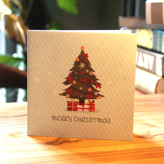 3D Christmas Tree Mini Card - Creative Greeting Card